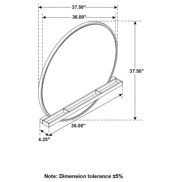 Arini - Round Dresser Mirror