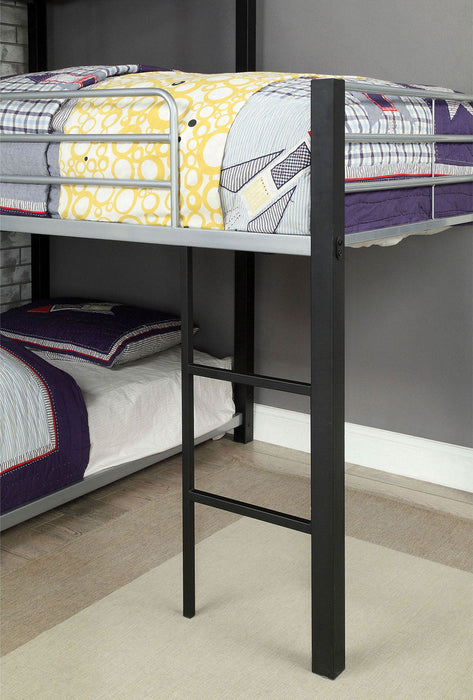 Aubrey - Twin Triple Decker Bed - Sand Black