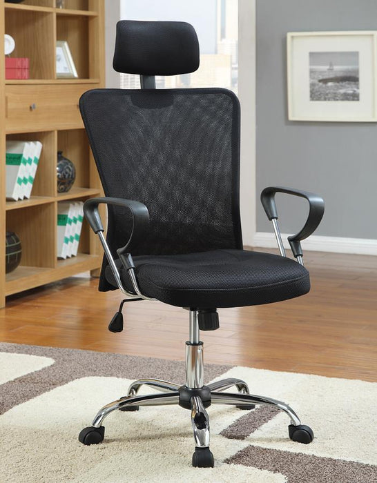 Stark - Mesh Back Office Chair - Black And Chrome