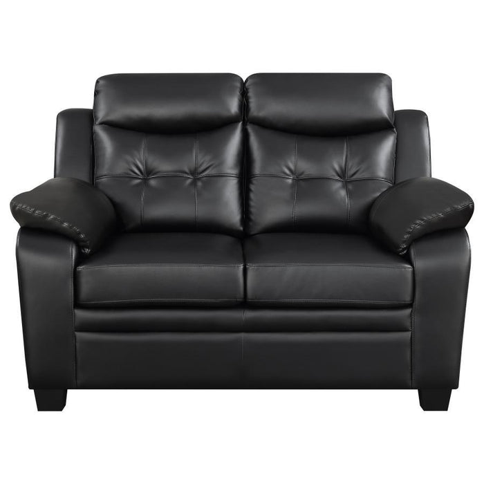 Finley - Tufted Upholstered Loveseat - Black