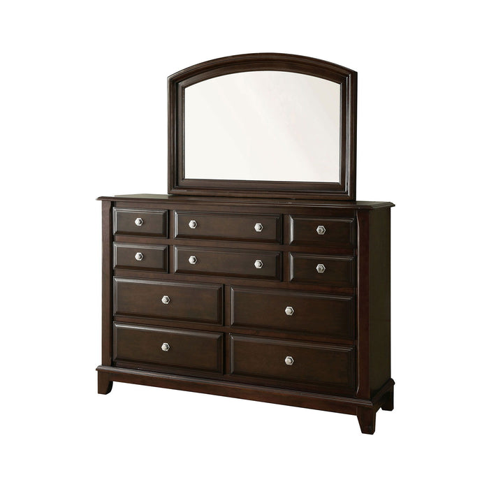 Litchville - Mirror - Brown Cherry