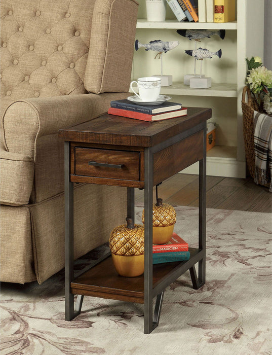 Brick Attic - Side Table - Oak / Multi