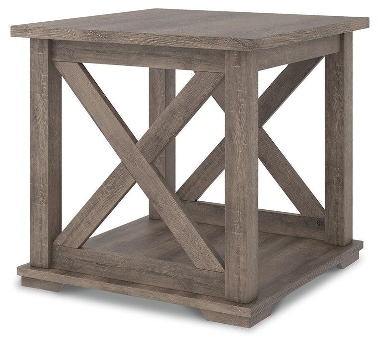 Arlenbry - Gray - Square End Table