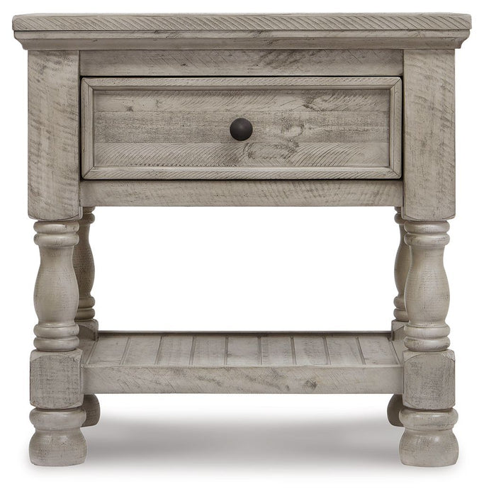 Harrastone - Gray - One Drawer Night Stand