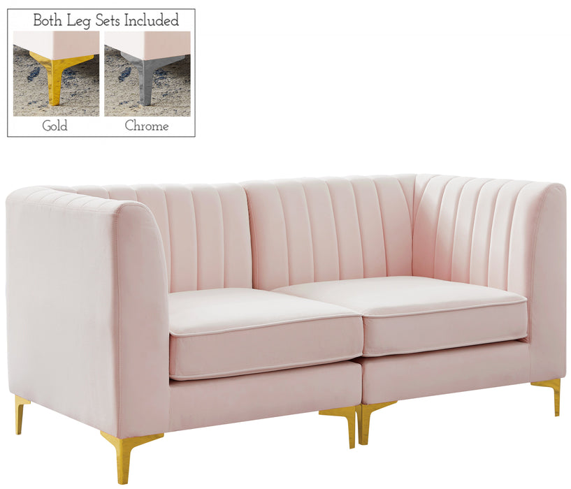 Alina - Modular Sectional - Pink - Modern & Contemporary