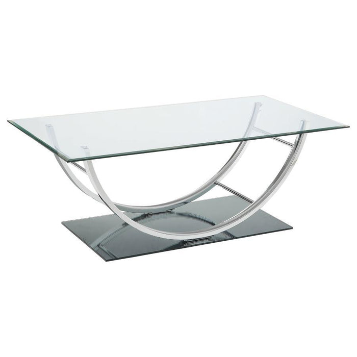 Danville - U-Shaped Coffee Table - Chrome