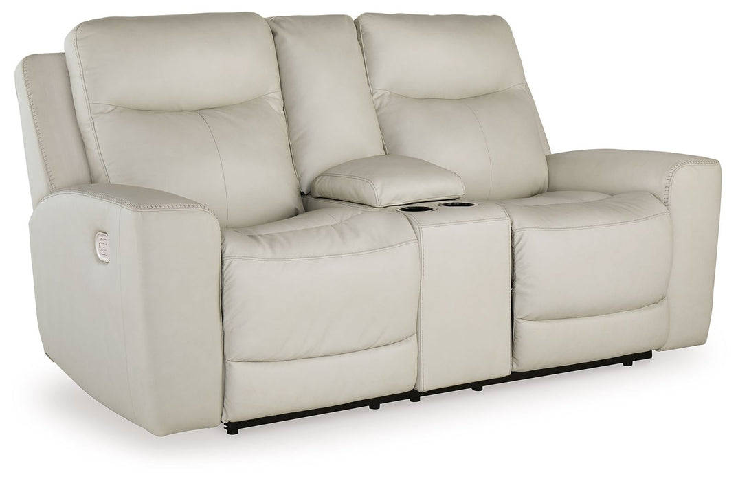 Mindanao - Power Reclining Loveseat With Console /Adj Hdrst