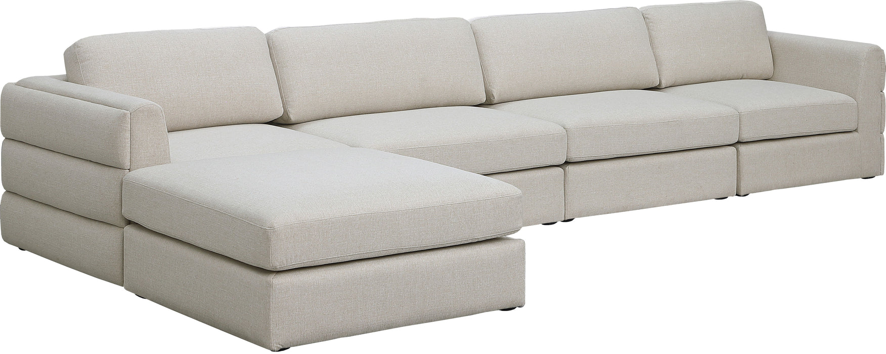 Beckham - Modular Sectional 5 Piece - Beige - Fabric