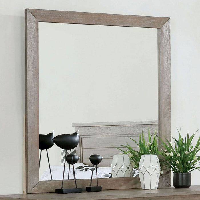 Vevey - Mirror - Wire - Brushed Warm Gray