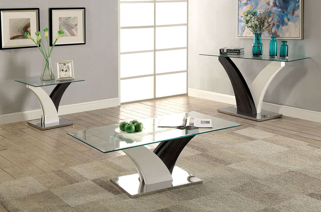 Sloane - Sofa Table - White / Dark Gray