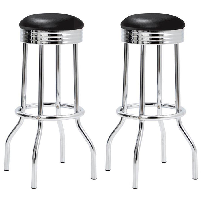 Theodore - Upholstered Top Bar Stools (Set of 2)