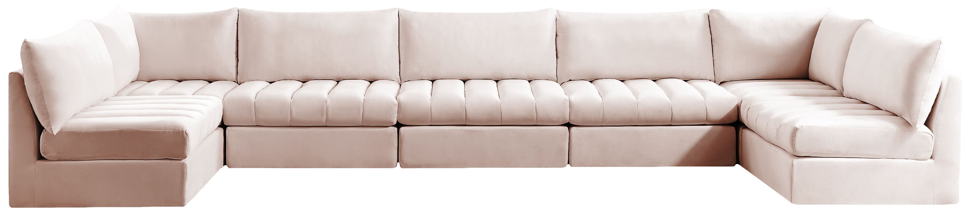 Jacob - Modular Sectional 7 Piece - Pink