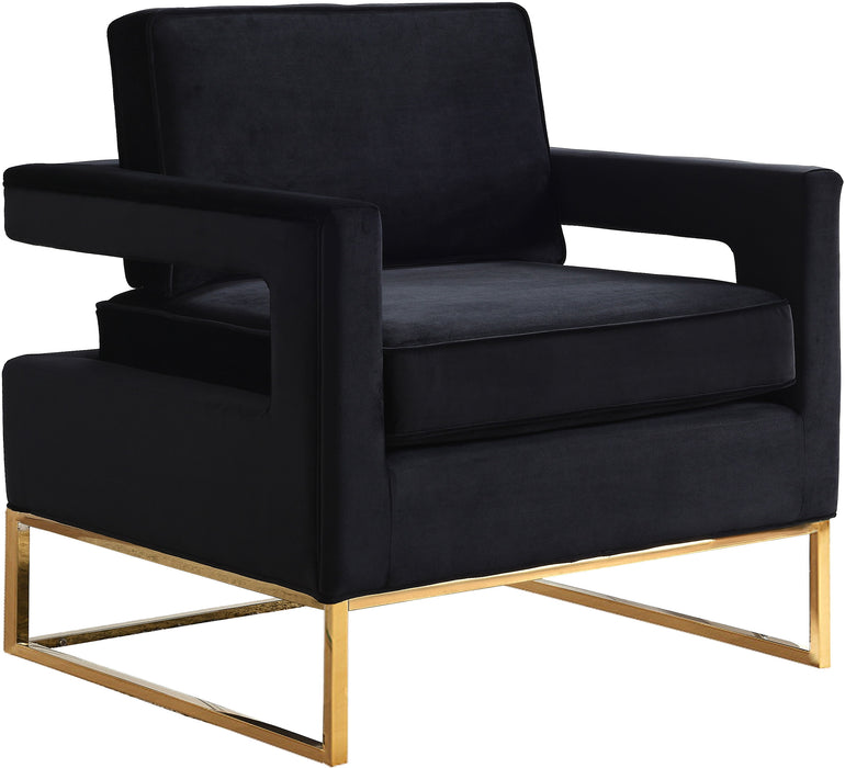 Noah - Accent Chair with Gold Legs