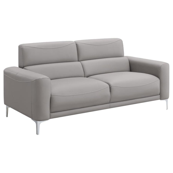 Glenmark - Track Arm Upholstered Sofa - Taupe