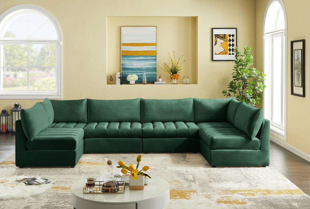 Jacob - Modular Sectional 6 Piece - Green