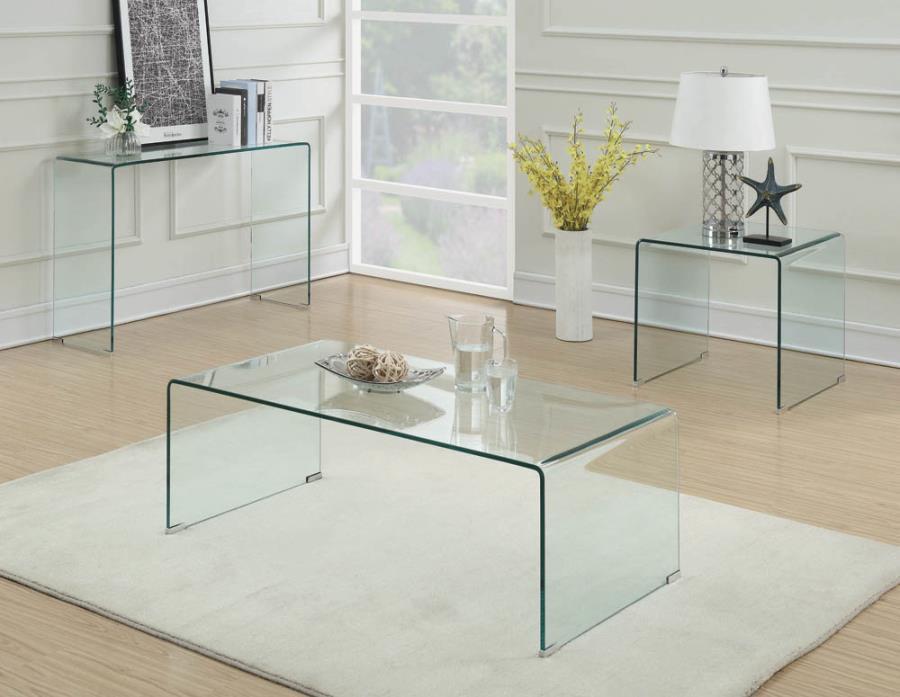 Ripley - Rectangular Sofa Table - Clear