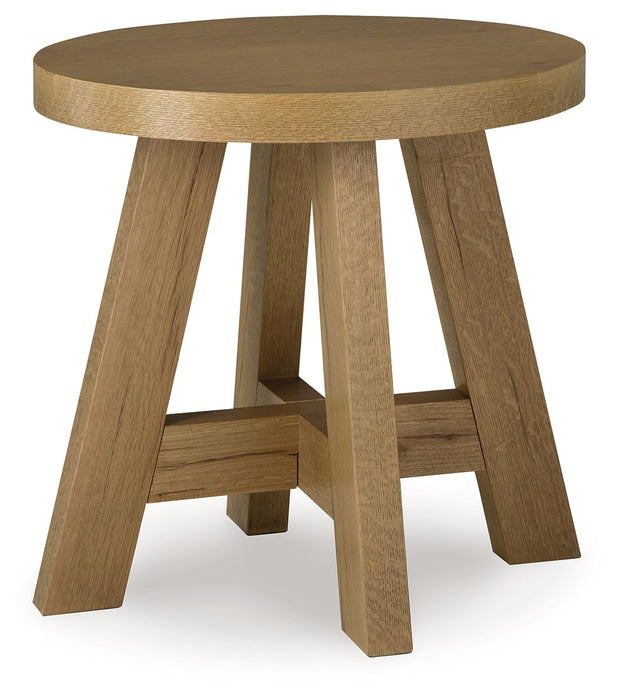 Brinstead - Light Brown - Oval End Table