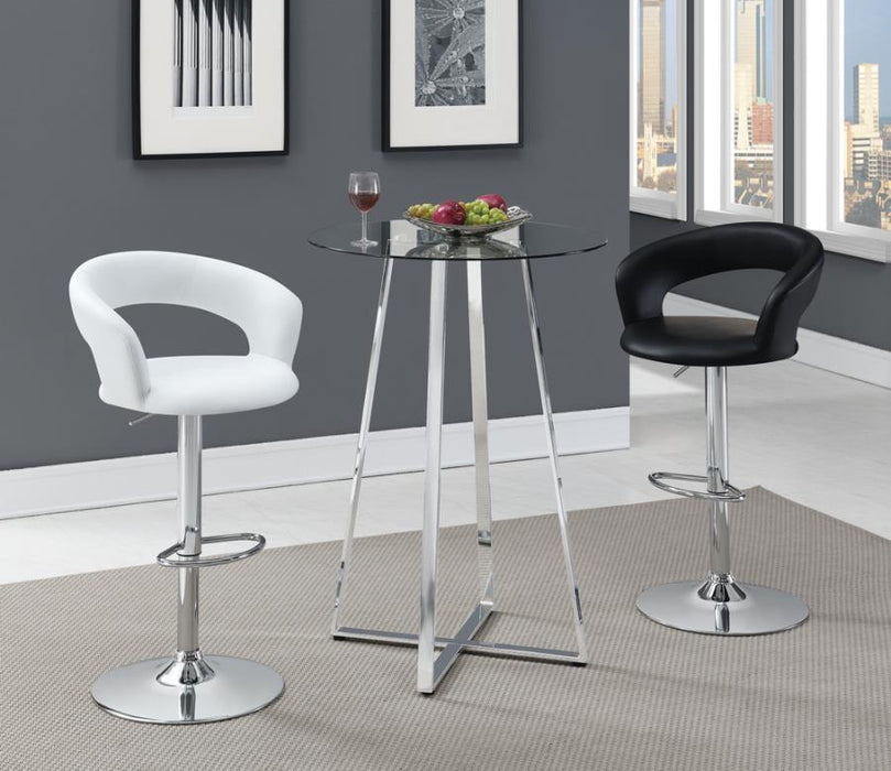 Barraza - Round Back 29″ Adjustable Height Bar Stool