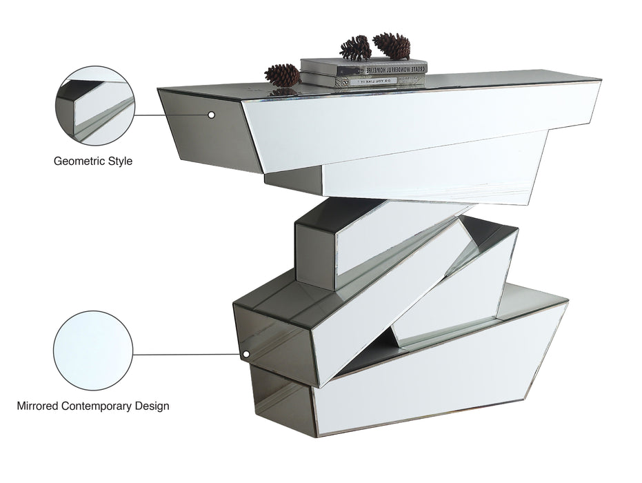Jade - Console Table - Pearl Silver