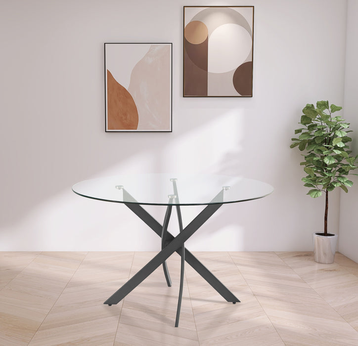 Xander - Dining Table - Matte Black