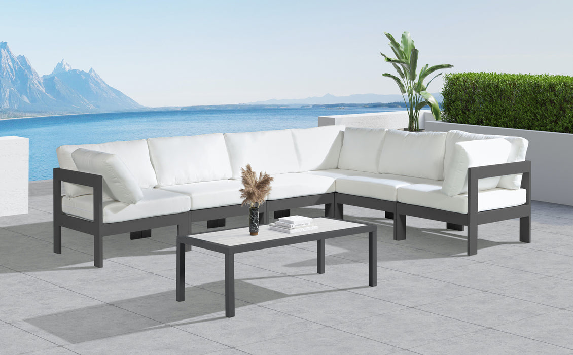 Nizuc - Outdoor Patio Modular Sectional 6 Piece - White