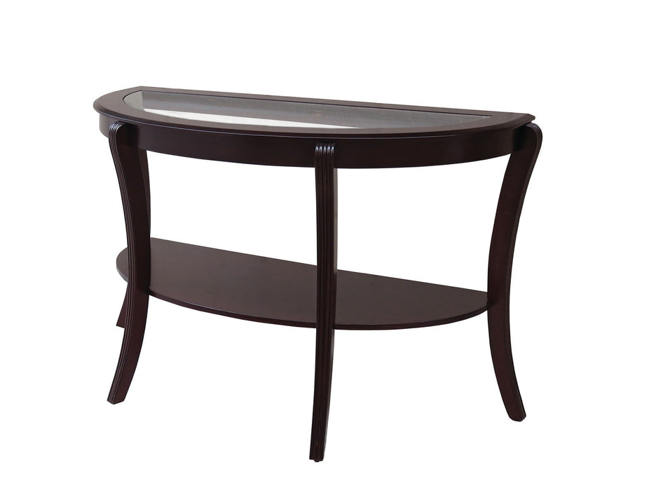 Finley - Semi - Oval Coffee Table - Espresso