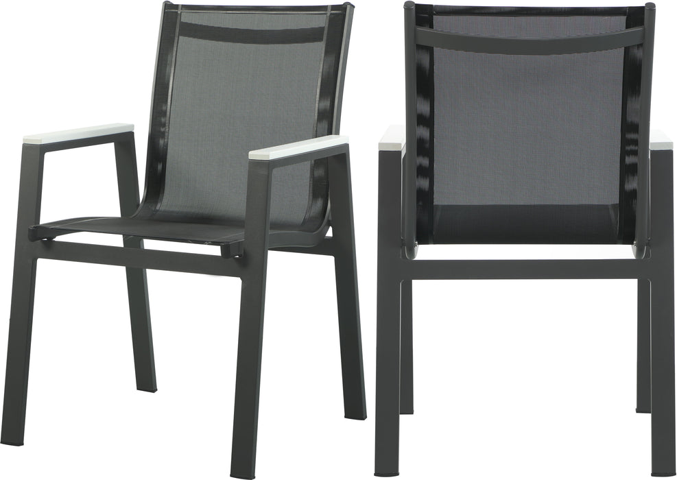 Nizuc - Outdoor Patio Dining Arm Chair (Set of 2) - Black