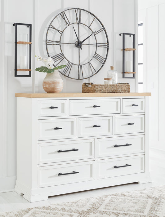 Ashbryn - White / Natural - Dresser