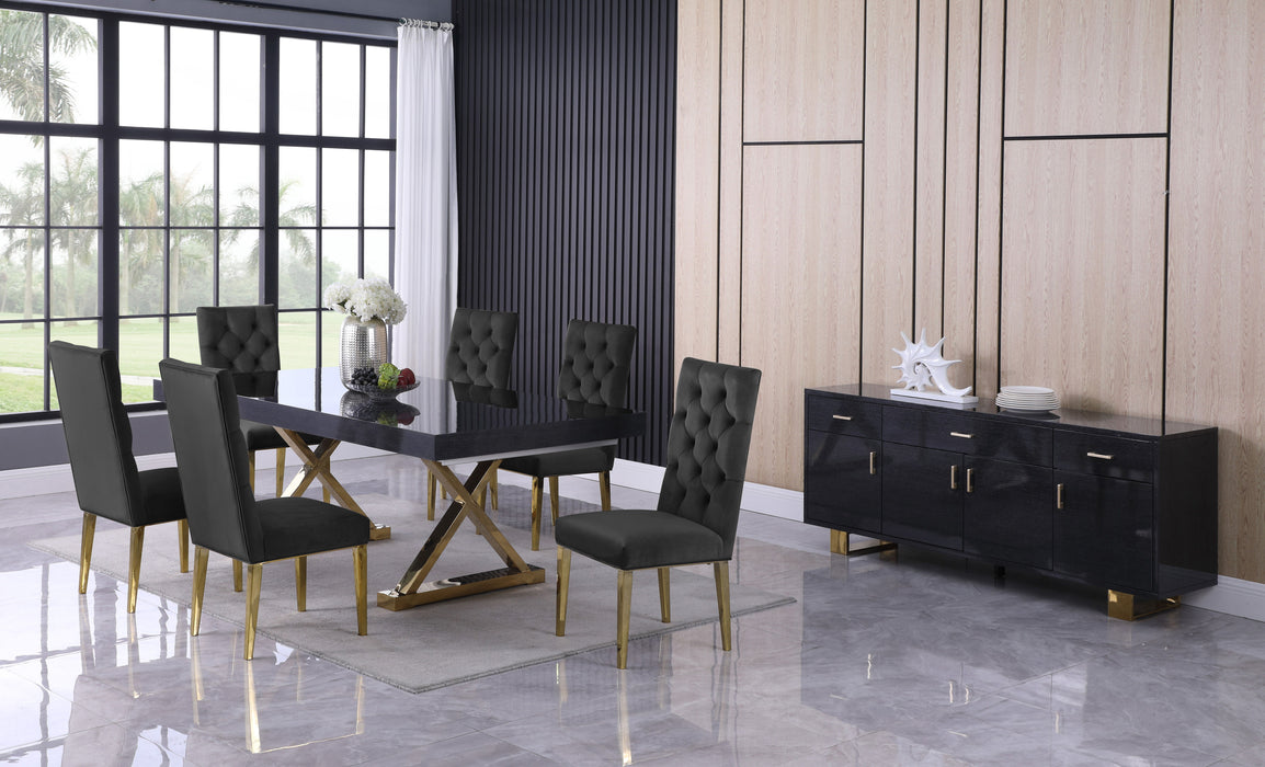 Excel - Extendable Dining Table with Gold Base