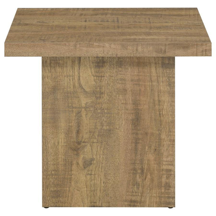 Devar - Square Engineered Wood End Table - Mango