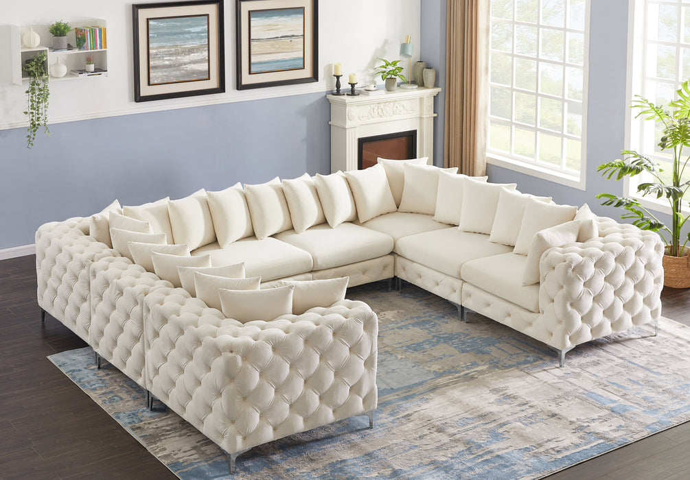 Tremblay - Modular Sectional 8 Piece - Cream - Fabric