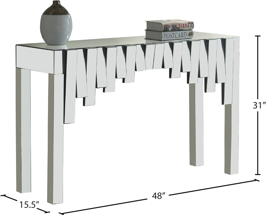 Kylie - Console Table - Pearl Silver