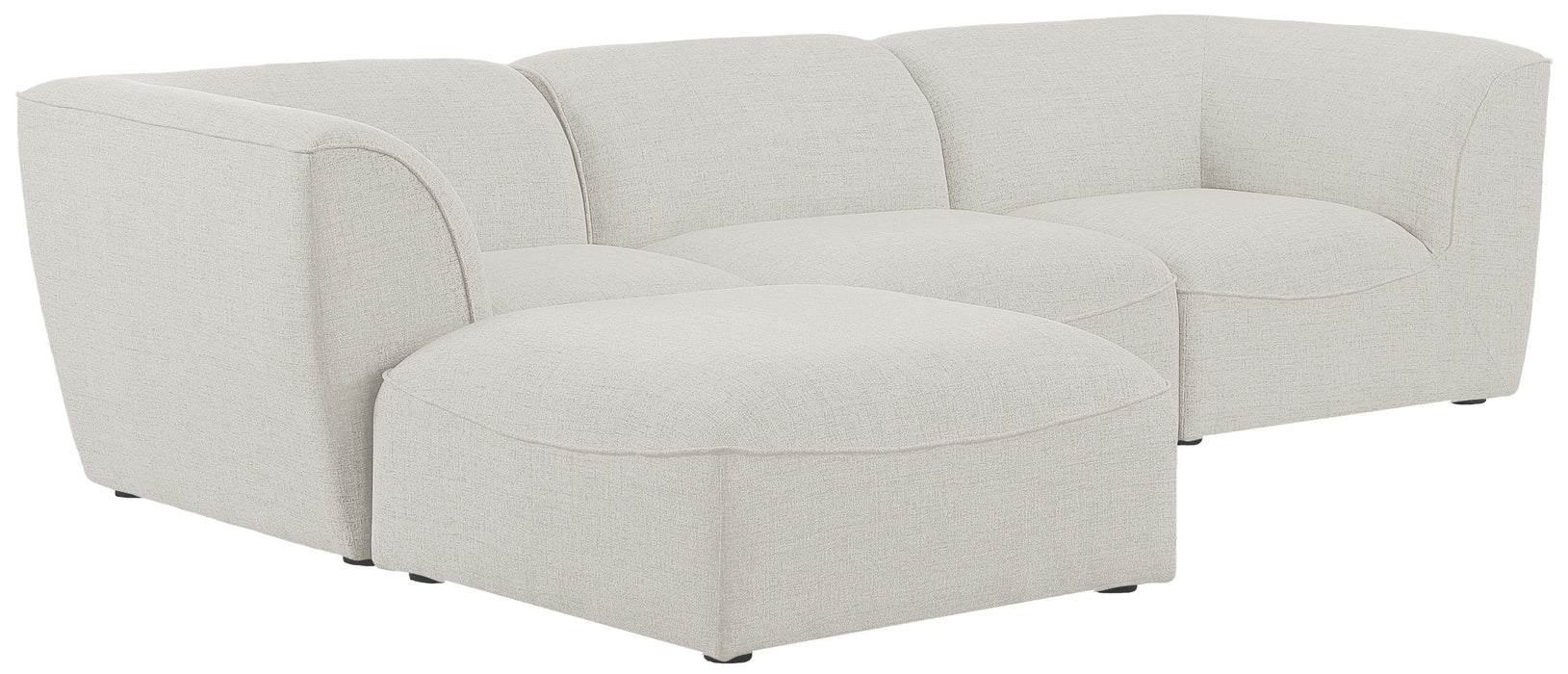 Miramar - Modular Sectional 4 Piece - Cream - Fabric