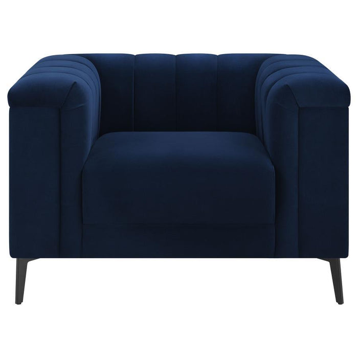 Chalet - Tuxedo Arm Chair - Blue