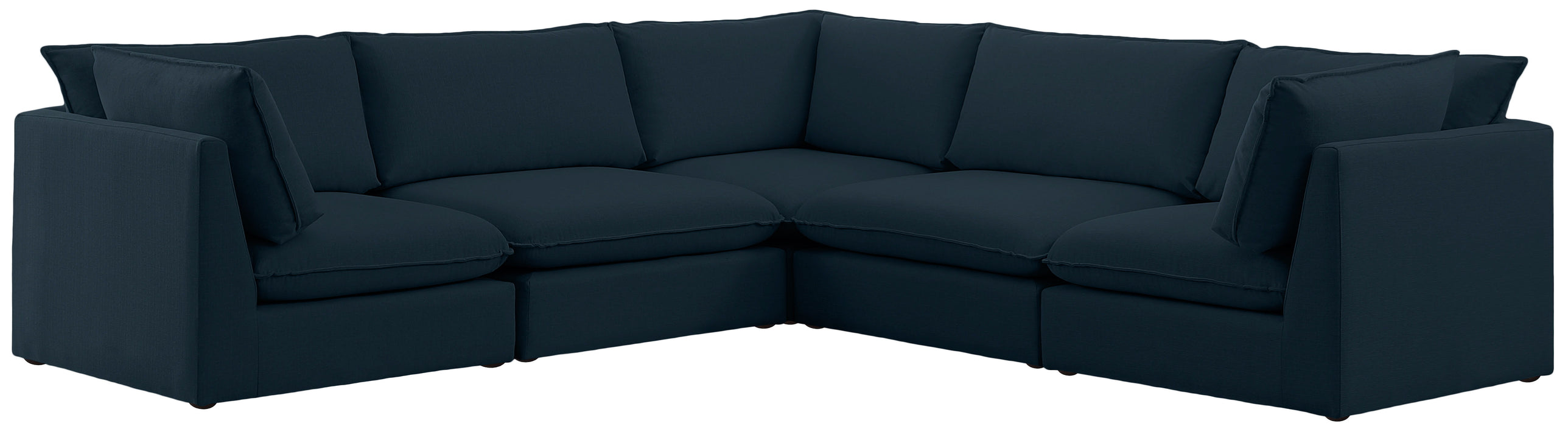 Mackenzie - Modular Sectional 5 Piece - Navy - Modern & Contemporary