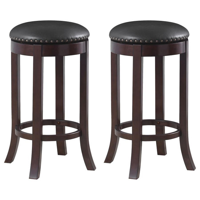 Aboushi - Backless Stools with Upholstered Seat (Set of 2)