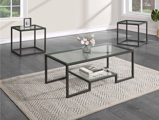 Karter - 3 Piece Cockail Table - Brown