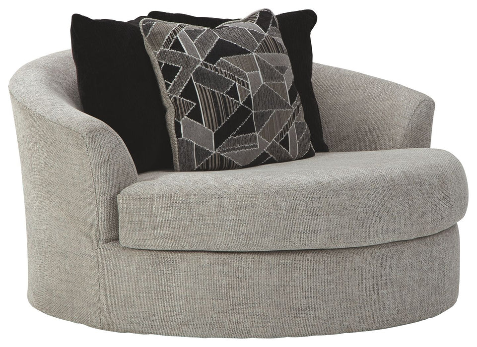 Megginson - Storm - Oversized Round Swivel Chair