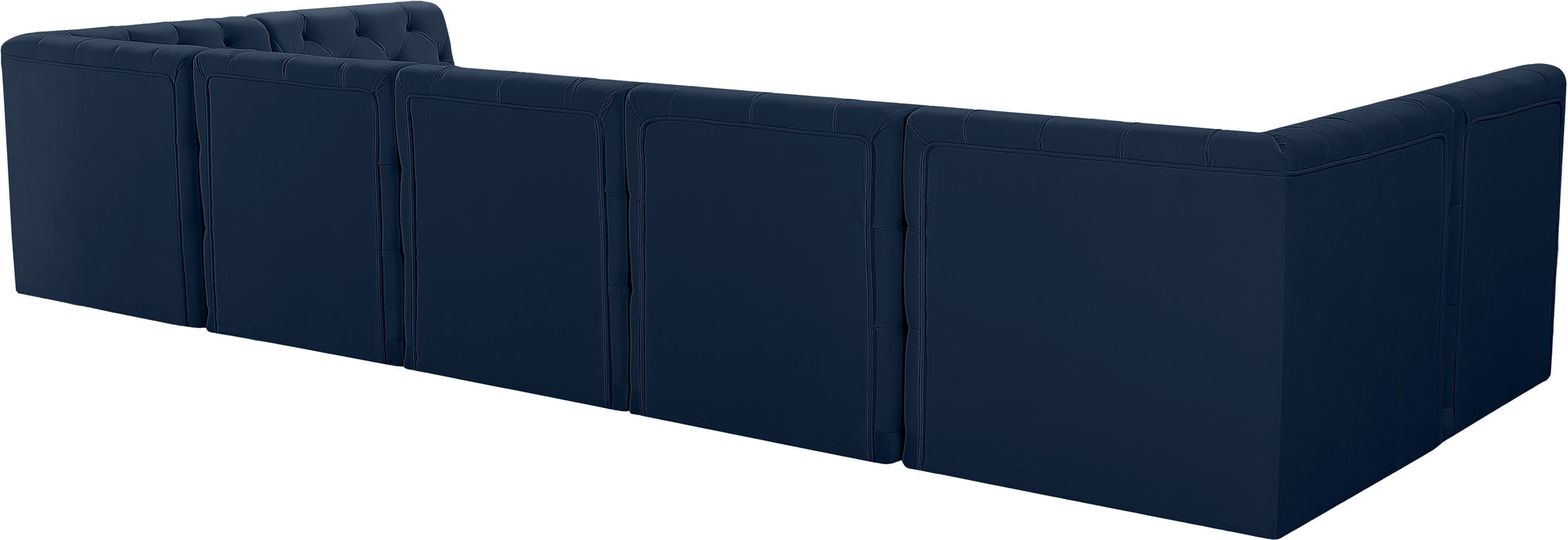 Tuft - Modular Sectional 7 Piece - Navy - Fabric