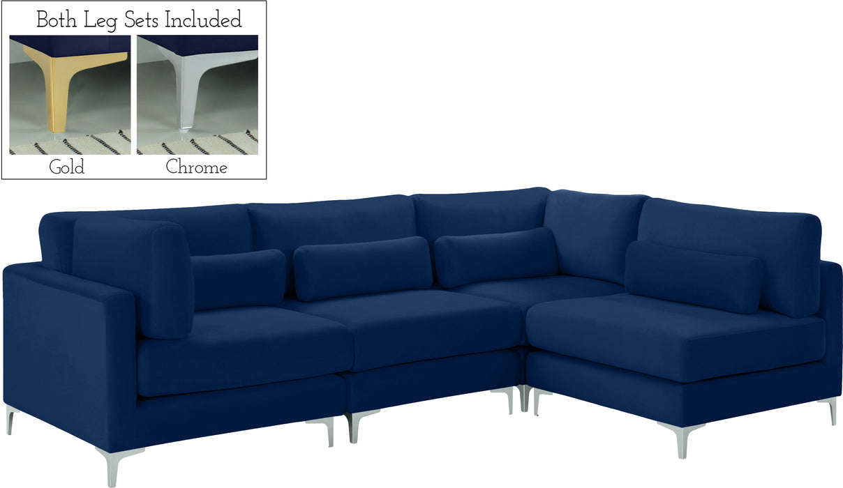 Julia - Modular Sectional 4 Piece - Navy