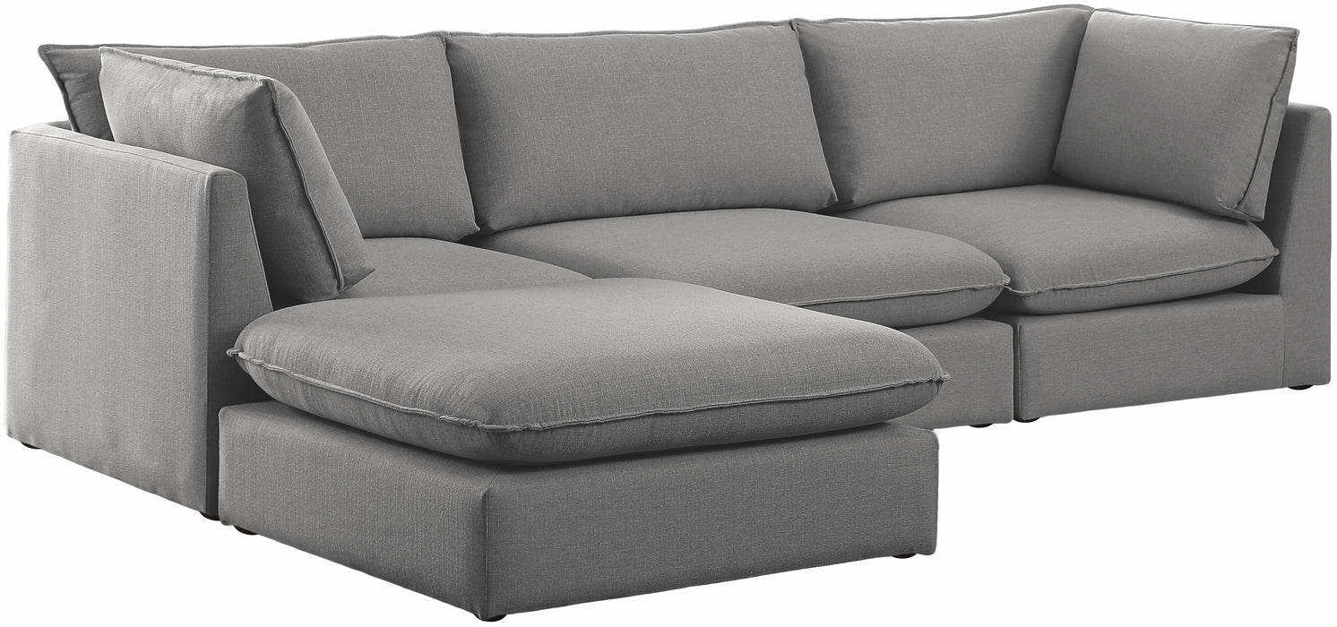 Mackenzie - Modular Sectional 4 Piece - Gray - Fabric