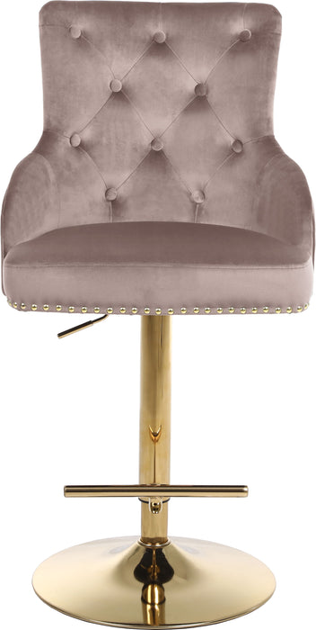 Claude - Adjustable Stool Gold Swivel with Gold Base