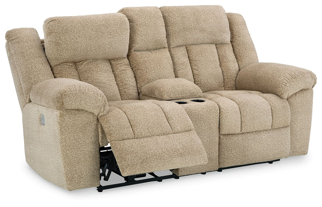 Tip-off - Power Reclining Loveseat With Console / Adj Headrest