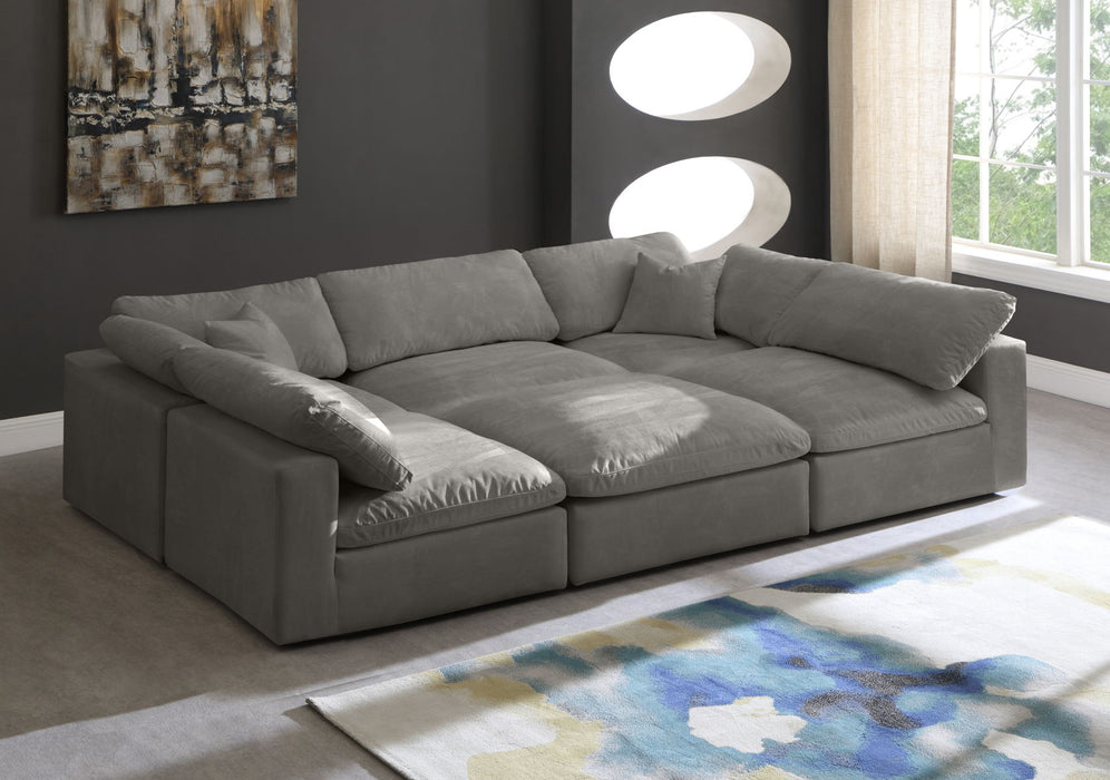 Cozy - Modular Sectional 6 Piece Cloud - Grey