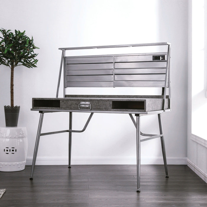 Mccredmond - Desk With USB - Silver