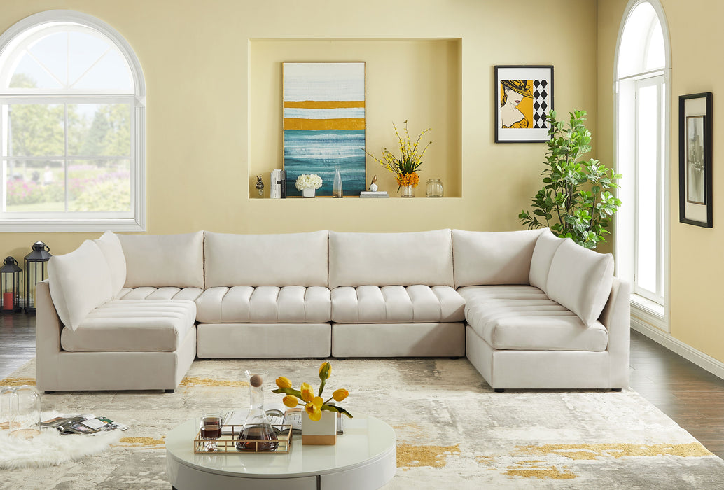 Jacob - Modular Sectional 6 Piece - Cream