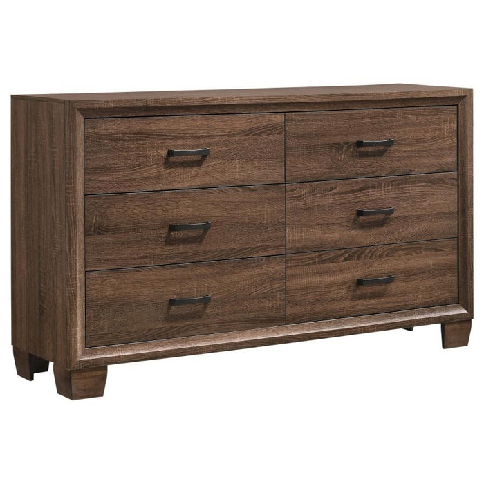 Brandon - 6-Drawer Dresser - Medium Warm Brown