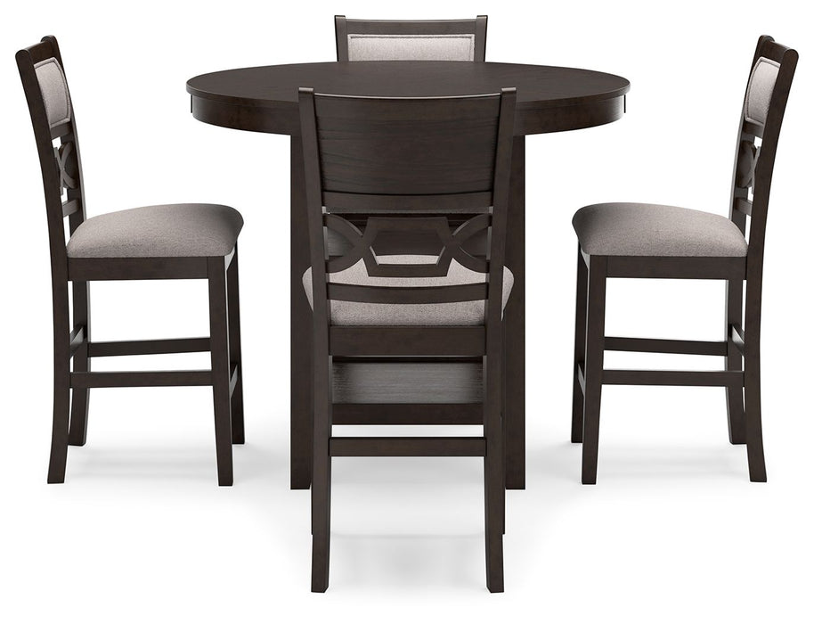 Langwest - Brown - Dining Room Counter Table Set (Set of 5)