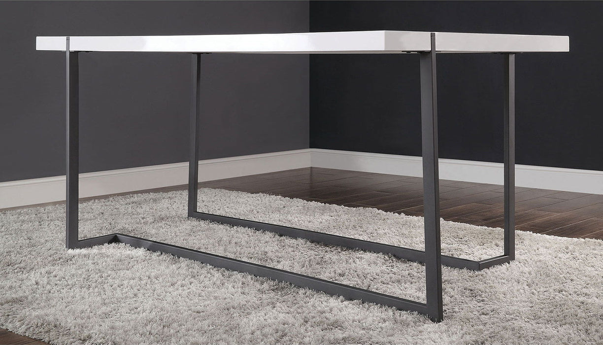 Alisha - Dining Table - White / Black