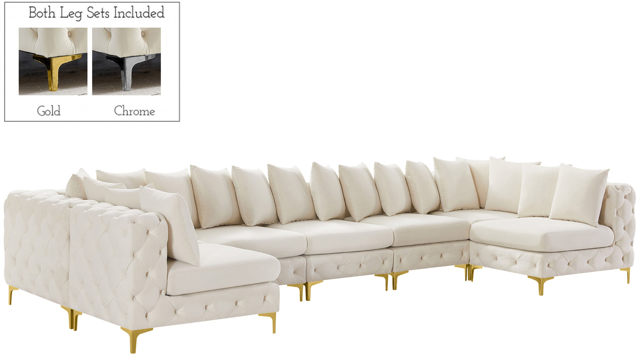 Tremblay - Modular Sectional 7 Piece - Cream - Fabric